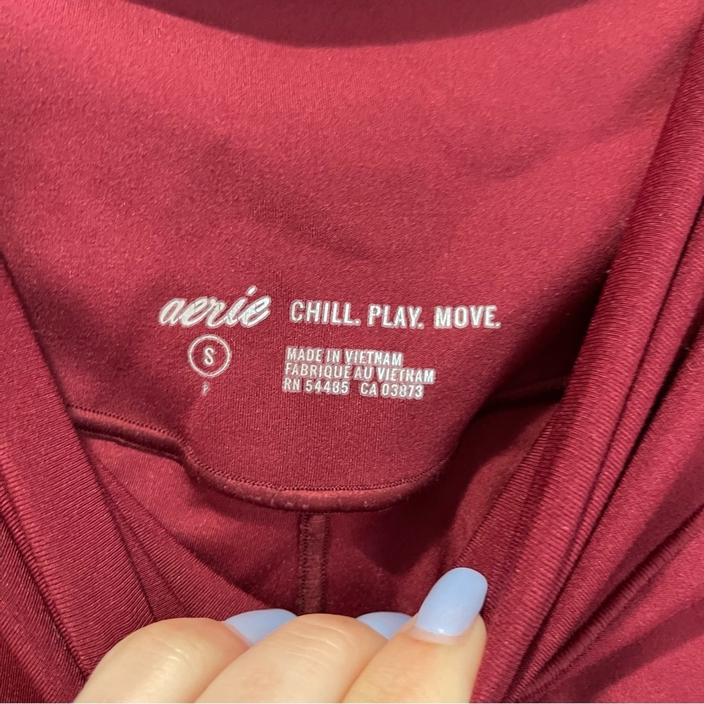 Aerie Red 7/8 High Waisted Leggings - Picture 4 of 4